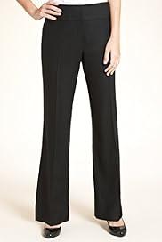 Linen Blend Stitch Panel Bootleg Trousers