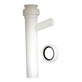 Danco 94057 1-1/2-by-8-Inch Dishwasher Tailpiece, Slip-Joint, PVC