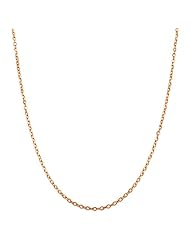 14 Karat Rose Gold Cable Chain (0.5mm, 18 inch)