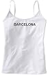 BARCELONA - City Series - White Women's / Girls Camisole (Girlie / Babydoll)