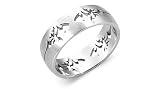 Laser Cut Surgical Steel Ring Band Size 12