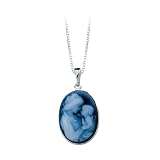 14K White Gold Agate 