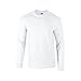 Gildan Mens Plain Crew Neck Ultra Cotton Long Sleeve T-Shirt