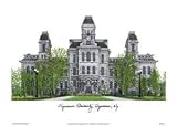 Syracuse University Lithograph 14x10 Limited Edition Unframed Lithograph