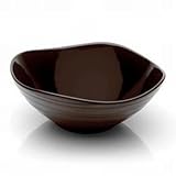 By Mikasa- Swirl Chocolate Square Vegetable Bowl