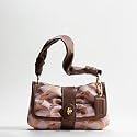 AUTHENTIC COACH PARKER OP ART SOFT SMALL FLAP (Bronze)