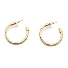 Gold Filigree Hoop Earrings by Sarah Cavender