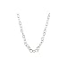 14K White Gold Rolo Link Chain