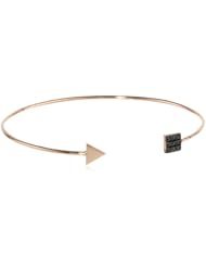 Kismet by Milka Square and Triangle Black Diamond Bangle Bracelet, 2.36"