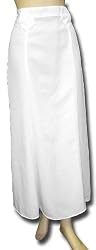 Long Flared Skirt, White