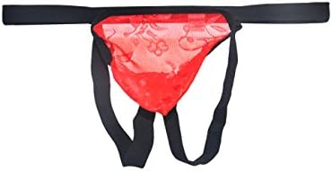 LaLaMa Men's Sexy Mesh Shine Jock Strap Thongs G-String Underwear