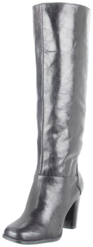 Nine West Women's Elspet Knee-High Boot,Black Leather,8 M US