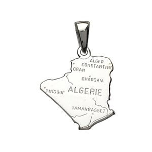 1001 Bijoux - Pendentif carte alg�rie
