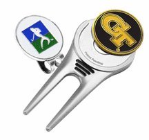 Georgia Tech Yellow Jackets Divot Tool Hat Clip With Golf Ball Marker Of 2)
