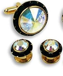 Cufflinks and Studs - Prism Stone Center Rocks