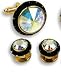 Cufflinks and Studs - Prism Stone Center Rocks