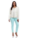 Jones New York Womens Plus-Size Mixed Media Long Sleeve Jacket