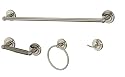 Ultra Hardware 27534 Nassau 4-Piece Bath Accessory Set, Satin Nickel