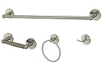 Ultra Hardware 27534 Nassau 4-Piece Bath Accessory Set, Satin Nickel