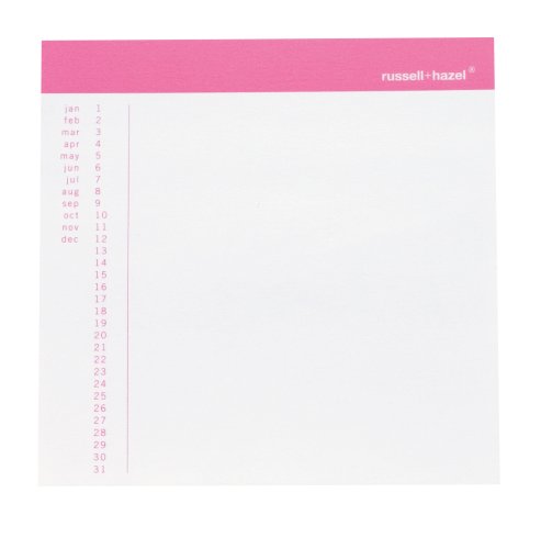 Russell+Hazel Memo Pink Adhesive Notes 3 Pack (30832)