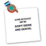ALCOHOL AND CALCULUS DONT MIX DONT DRINK AND DERIVE - 10x10 Quilt Square