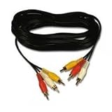Belkin Gold Series Audio Cable, Triple Phono to RCA Cable (Red/White/Yellow) 3m