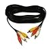 Belkin Gold Series Audio Cable, Triple Phono to RCA Cable (Red/White/Yellow) 3m