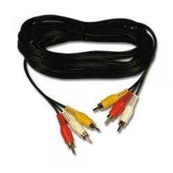 Belkin Gold Series Audio Cable, Triple Phono to RCA Cable (Red/White/Yellow) 3m