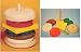 Toys : Wooden Educational Stack Toy - Hamburger