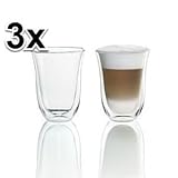 3x DeLonghi 2 Latte Macchiato Gläser