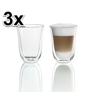 3x DeLonghi 2 Latte Macchiato Gläser