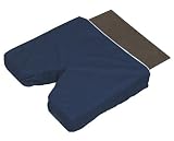 Duro-Med Coccyx Comfort Cushion with Hardboard Insert and Navy Poly/Cotton Cover, Navy
