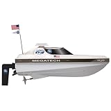 Megatech H20 Pro Racer Speedboat with Radio, Battery and Charger in White