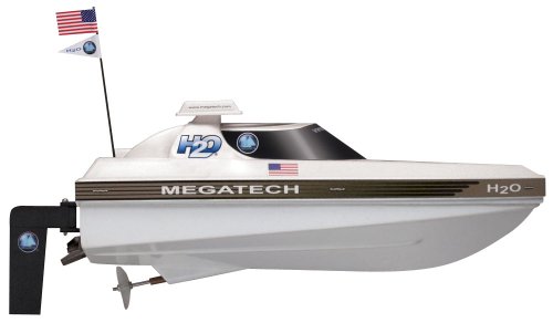"Megatech H20 Pro Racer Speedboat with Radio, Battery and Charger in White" "Megatech H20 Pro Racer Speedboat with Radio, Battery and Charger in White"