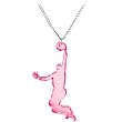 Pink Hoops There It Is Basketball Necklace