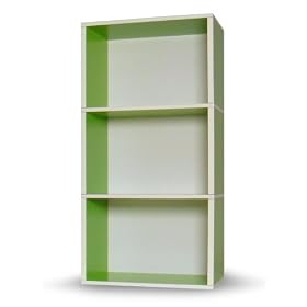 Way Basics Rectangle Plus Eco-Friendly Modern 3-Shelf Storage Unit, White