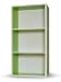 Way Basics Rectangle Plus Eco-Friendly Modern 3-Shelf Storage Unit, Green