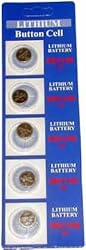 (5) CR1130 Lithium Coin Cell Batteries