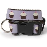 Cupcakes Dog Collar M BLUE