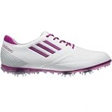 Adidas Ladies Adizero Tour Golf Shoes White/Passion Fruit