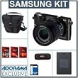 Samsung NX200 Mirrorless 20.3MP Digital Camera with 18-55mm Lens,Black - Bundle - with 16 GB SD Memory Card, Camera Bag,Spare Lithium-Ion Rehargeable Battery, Camera Case,USB 2.0 SD Card Reader, FREE: Red Giant Adorama Production Bundle for PC/Mac a $599.00 Retail Value
