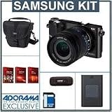 Samsung NX200 Mirrorless 20.3MP Digital Camera with 18-55mm Lens,Black - Bundle - with 16 GB SD Memory Card, Camera Bag,Spare Lithium-Ion Rehargeable Battery, Camera Case,USB 2.0 SD Card Reader, FREE: Red Giant Adorama Production Bundle for PC/Mac a $599.00 Retail Value
