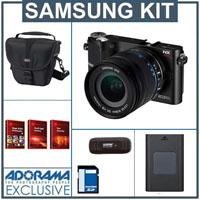 Samsung NX200 Mirrorless 20.3MP Digital Camera with 18-55mm Lens,Black - Bundle - with 16 GB SD Memory Card, Camera Bag,Spare Lithium-Ion Rehargeable Battery, Camera Case,USB 2.0 SD Card Reader, FREE: Red Giant Adorama Production Bundle for PC/Mac a $599.00 Retail Value
