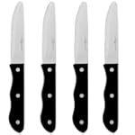 SAVE $12.49 - Cutlery Steak Knife Set Of 4 Knives w/ Round Tip (90057) by MIU France $26.50