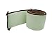 American Baby Company Minky Dot Cradle Bumper with Chocolate Trim, Celery