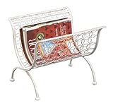 Monsoon White Metal Magazines Rack