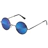 Tedd Haze 60's John Lennon Brille schwarz mit Brillen Beutel
