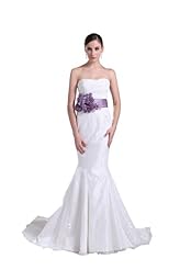 Strapless 2015 Mermaid Lace-Up  Dress with a Chapel Train 