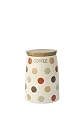 T&G Spot On Coffee Jar in Cream Ceramic with Spot Design (Gift Boxed) d10.8x15cm