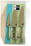 Pines Holdings 88-99-099 3 Pcs Kitchen Knife set : Santoku Knife -1 pc, Chef Knif -1 pc, Utility Knife - 1pc
